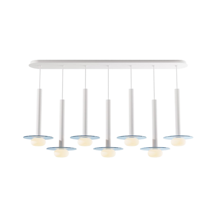 Koncept CMP-L7-S-16 Combi LED Pendant, Glass Plate with Frosted Glass Ball