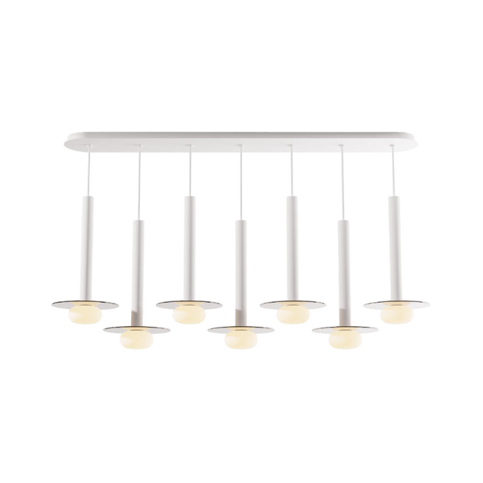 Koncept CMP-L7-S-16 Combi LED Pendant, Glass Plate with Frosted Glass Ball