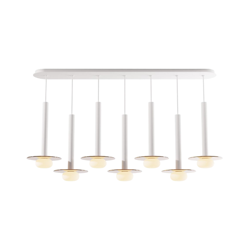 Koncept CMP-L7-S-16 Combi LED Pendant, Glass Plate with Frosted Glass Ball