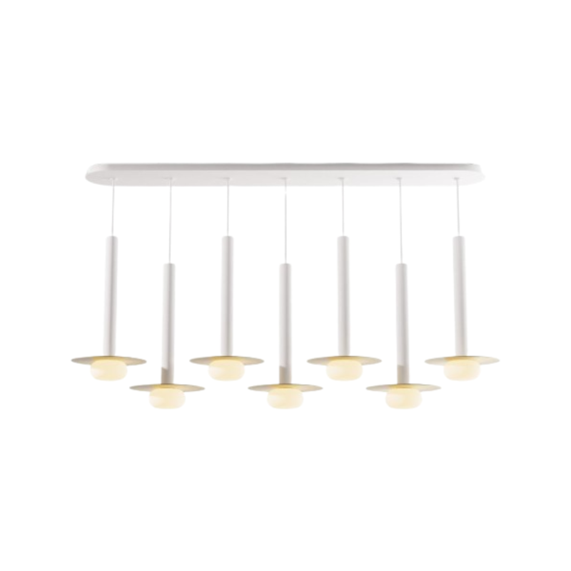 Koncept CMP-L7-S-16 Combi LED Pendant, Metal Plate with Frosted Glass Ball
