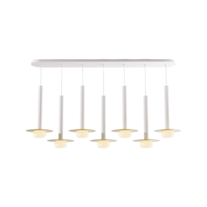 Koncept CMP-L7-S-16 Combi LED Pendant, Metal Plate with Frosted Glass Ball