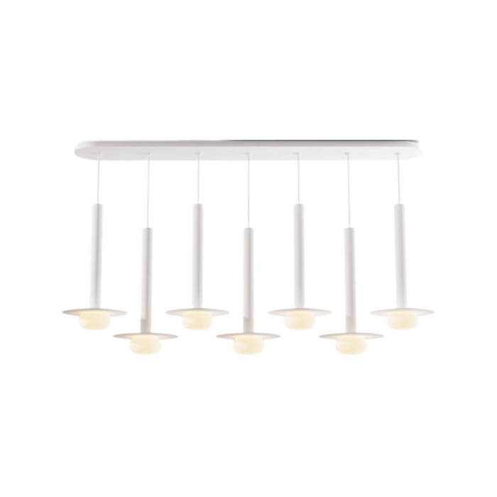 Koncept CMP-L7-S-16 Combi LED Pendant, Metal Plate with Frosted Glass Ball