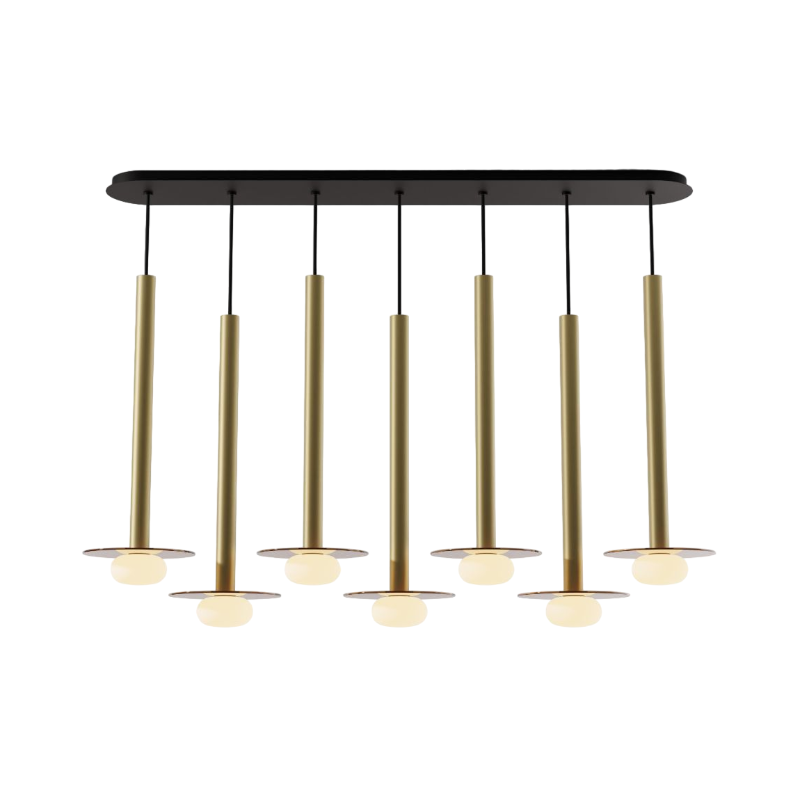 Koncept CMP-L7-S-24 Combi LED Pendant, Glass Plate with Frosted Glass Ball