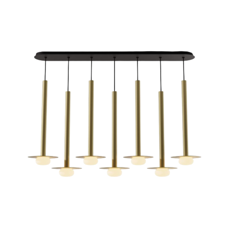 Koncept CMP-L7-S-24 Combi LED Pendant, Metal Plate with Frosted Glass Ball
