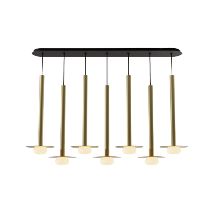 Koncept CMP-L7-S-24 Combi LED Pendant, Metal Plate with Frosted Glass Ball
