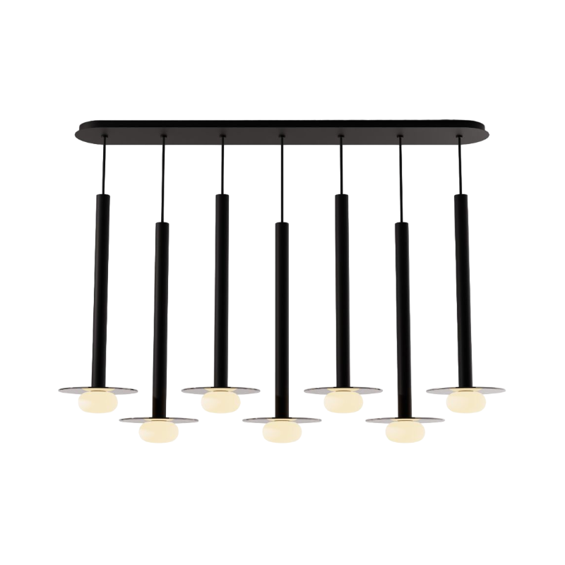 Koncept CMP-L7-S-24 Combi LED Pendant, Glass Plate with Frosted Glass Ball