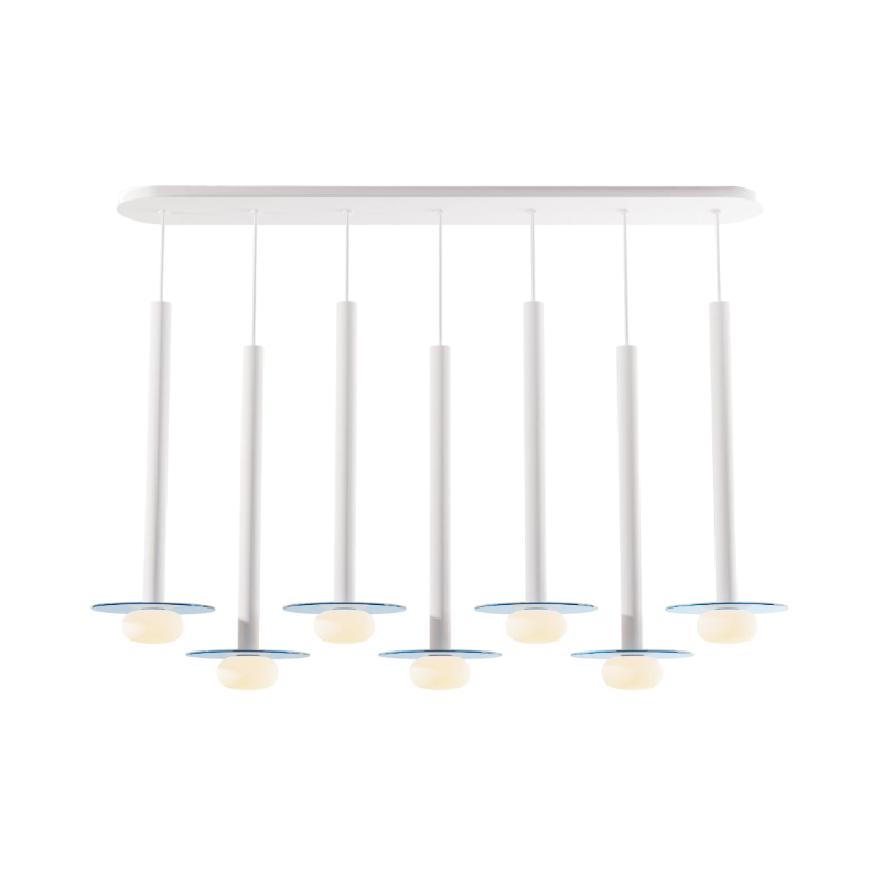 Koncept CMP-L7-S-24 Combi LED Pendant, Glass Plate with Frosted Glass Ball
