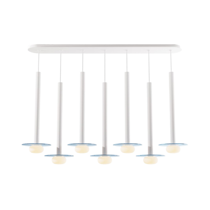 Koncept CMP-L7-S-24 Combi LED Pendant, Glass Plate with Frosted Glass Ball