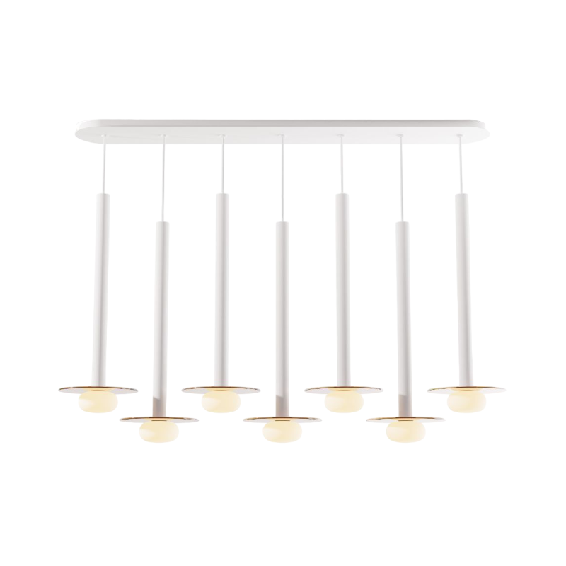 Koncept CMP-L7-S-24 Combi LED Pendant, Glass Plate with Frosted Glass Ball