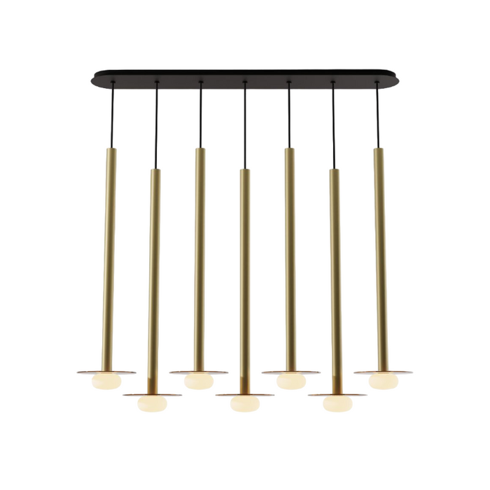 Koncept CMP-L7-S-36 Combi LED Pendant, Glass Plate with Frosted Glass Ball