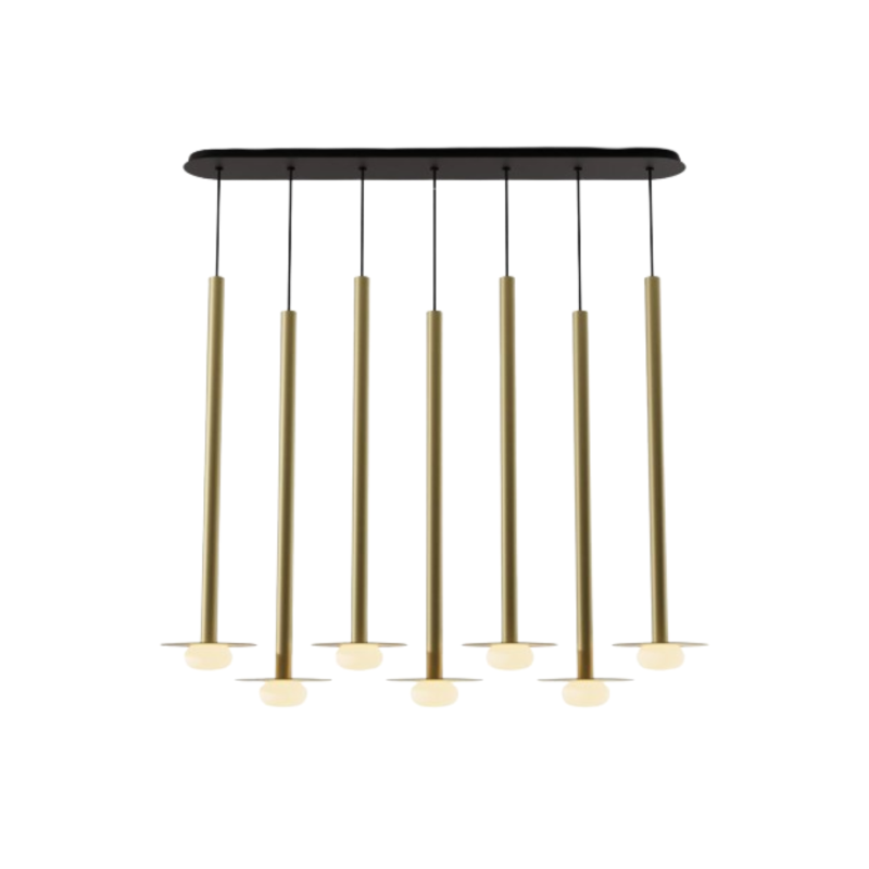 Koncept CMP-L7-S-36 Combi LED Pendant, Metal Plate with Frosted Glass Ball