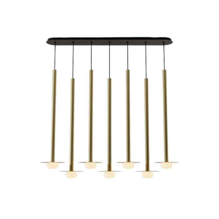 Koncept CMP-L7-S-36 Combi LED Pendant, Metal Plate with Frosted Glass Ball