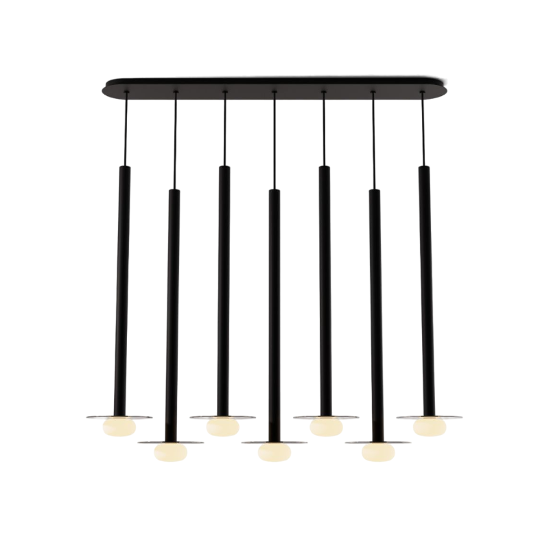 Koncept CMP-L7-S-36 Combi LED Pendant, Glass Plate with Frosted Glass Ball