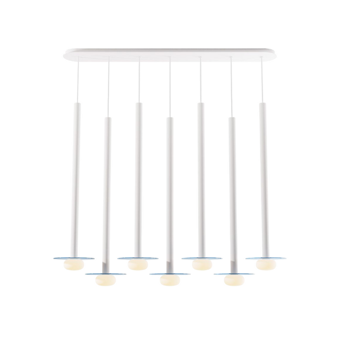 Koncept CMP-L7-S-36 Combi LED Pendant, Glass Plate with Frosted Glass Ball