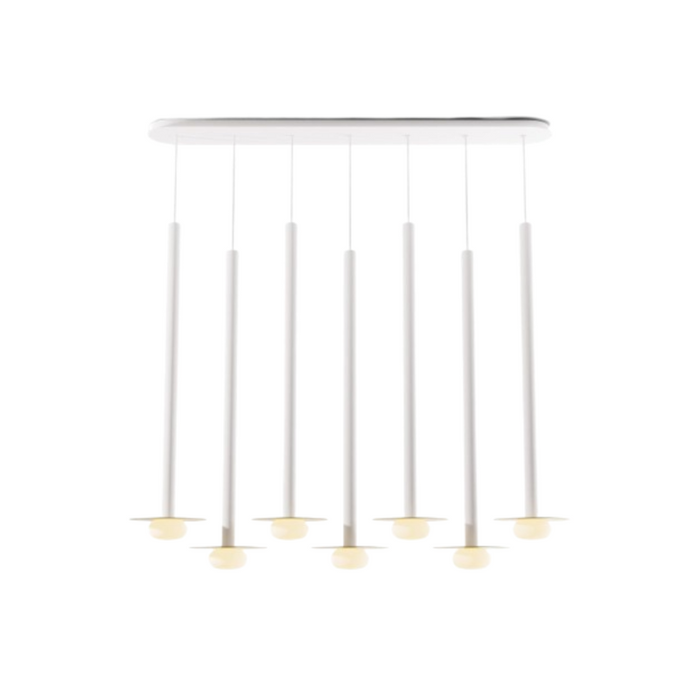 Koncept CMP-L7-S-36 Combi LED Pendant, Metal Plate with Frosted Glass Ball
