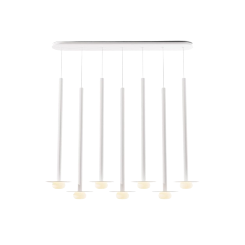 Koncept CMP-L7-S-36 Combi LED Pendant, Metal Plate with Frosted Glass Ball