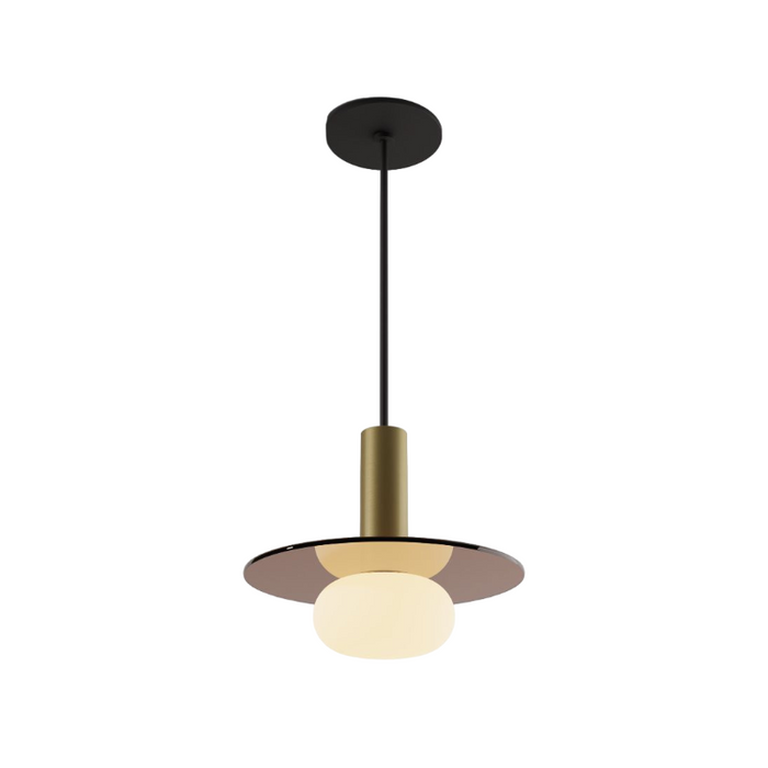 Koncept CMP-S1-S-06 Combi LED Pendant, Glass Plate with Frosted Glass Ball