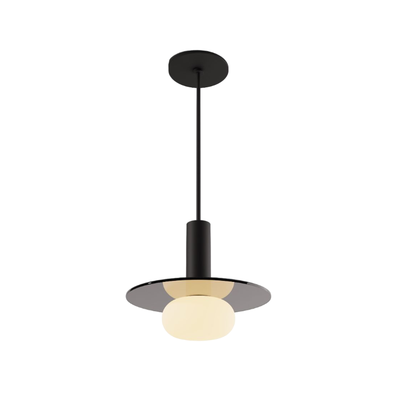 Koncept CMP-S1-S-06 Combi LED Pendant, Glass Plate with Frosted Glass Ball