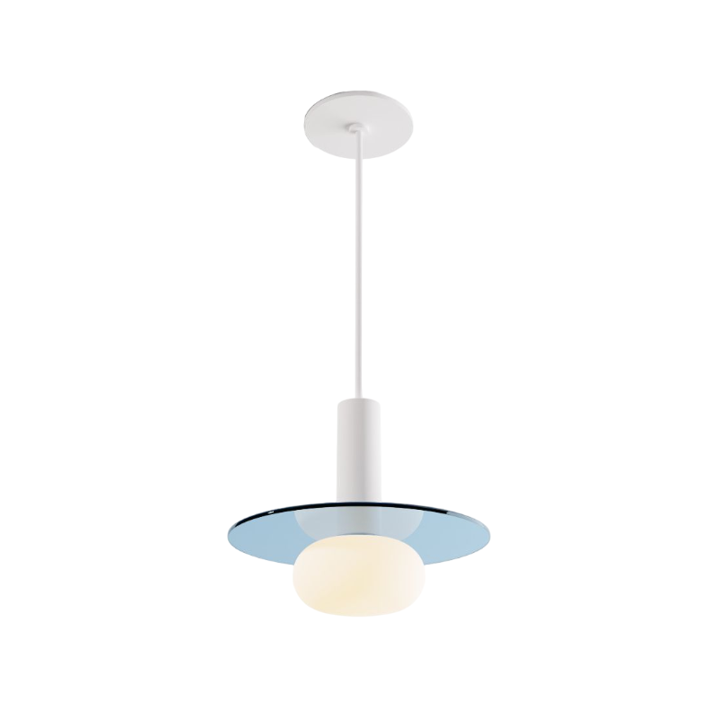 Koncept CMP-S1-S-06 Combi LED Pendant, Glass Plate with Frosted Glass Ball