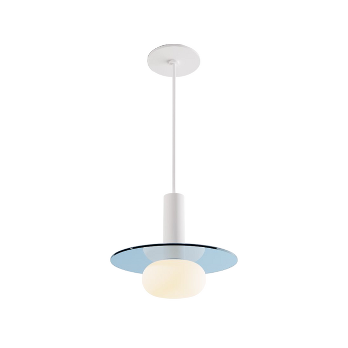 Koncept CMP-S1-S-06 Combi LED Pendant, Glass Plate with Frosted Glass Ball