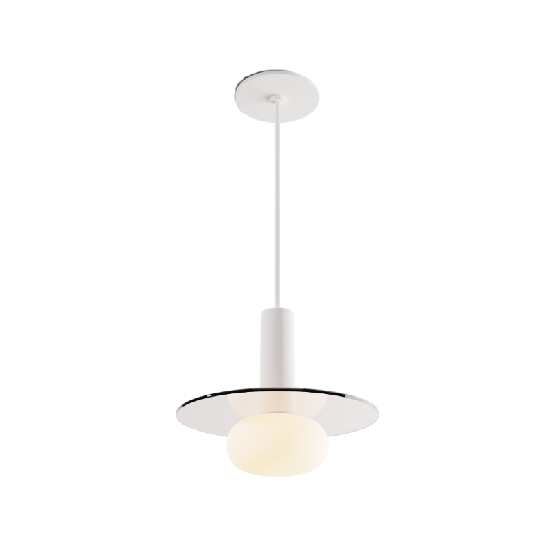 Koncept CMP-S1-S-06 Combi LED Pendant, Glass Plate with Frosted Glass Ball