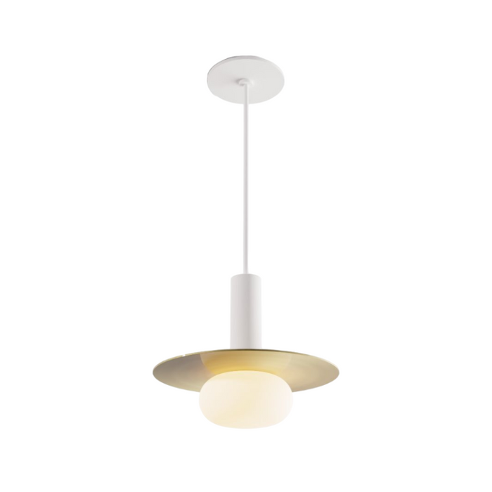 Koncept CMP-S1-S-06 Combi LED Pendant, Metal Plate with Frosted Glass Ball
