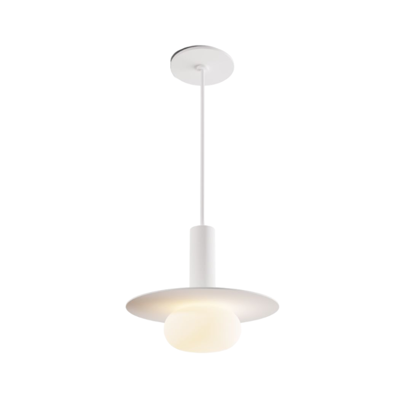 Koncept CMP-S1-S-06 Combi LED Pendant, Metal Plate with Frosted Glass Ball