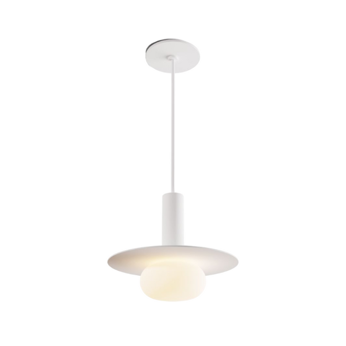 Koncept CMP-S1-S-06 Combi LED Pendant, Metal Plate with Frosted Glass Ball