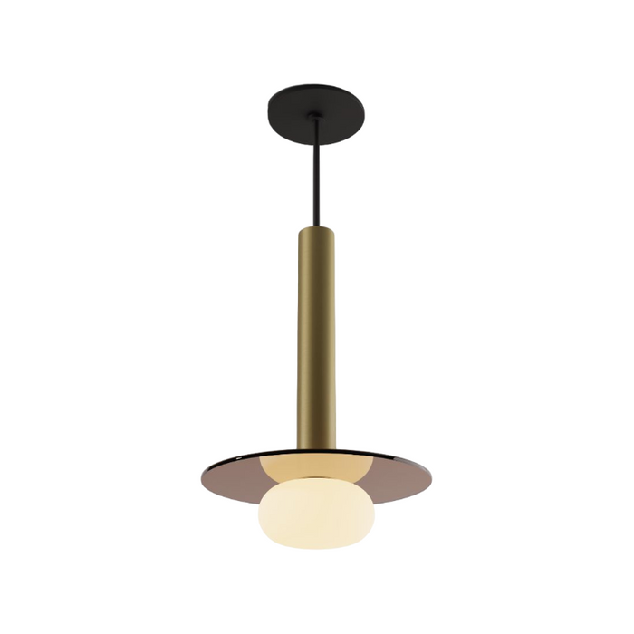 Koncept CMP-S1-S-12 Combi LED Pendant, Glass Plate with Frosted Glass Ball