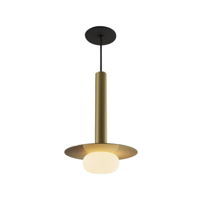 Koncept CMP-S1-S-12 Combi LED Pendant, Metal Plate with Frosted Glass Ball