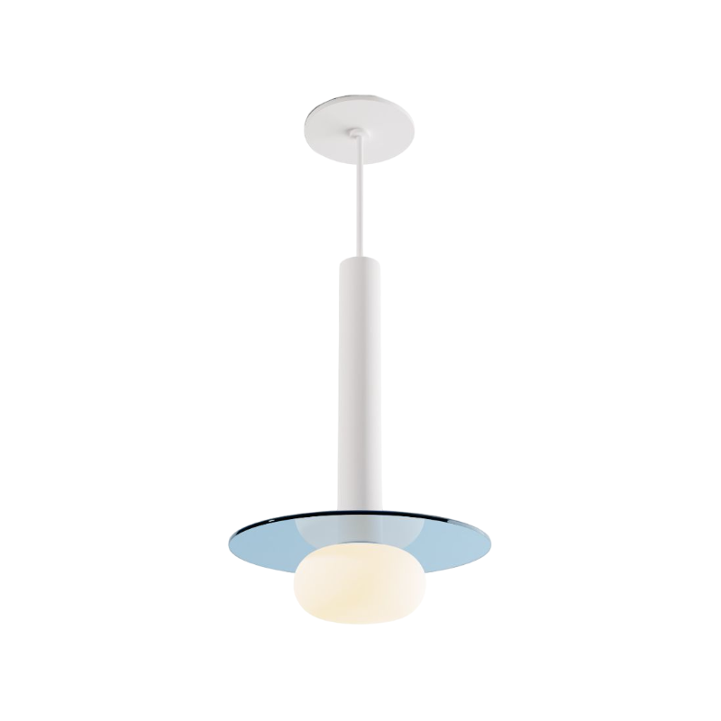 Koncept CMP-S1-S-12 Combi LED Pendant, Glass Plate with Frosted Glass Ball