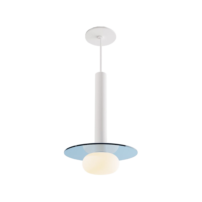 Koncept CMP-S1-S-12 Combi LED Pendant, Glass Plate with Frosted Glass Ball