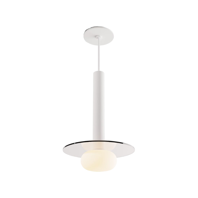 Koncept CMP-S1-S-12 Combi LED Pendant, Glass Plate with Frosted Glass Ball
