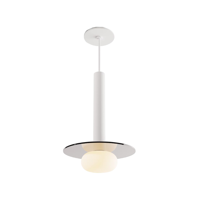 Koncept CMP-S1-S-12 Combi LED Pendant, Glass Plate with Frosted Glass Ball