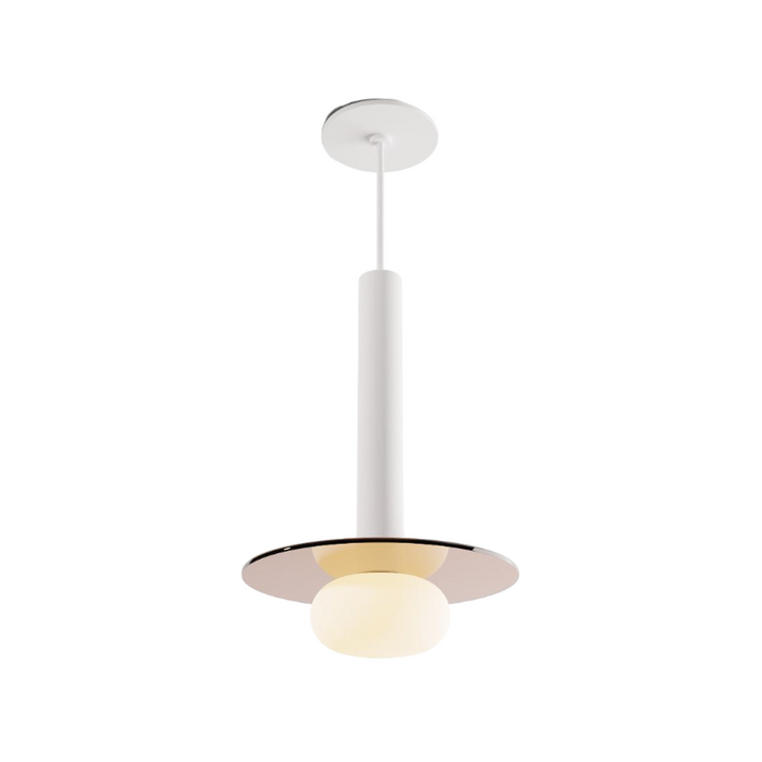 Koncept CMP-S1-S-12 Combi LED Pendant, Glass Plate with Frosted Glass Ball