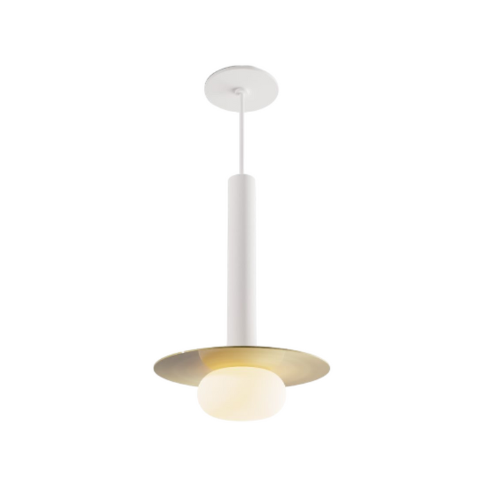 Koncept CMP-S1-S-12 Combi LED Pendant, Metal Plate with Frosted Glass Ball