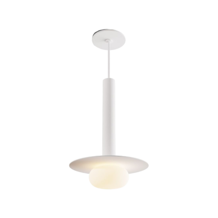 Koncept CMP-S1-S-12 Combi LED Pendant, Metal Plate with Frosted Glass Ball
