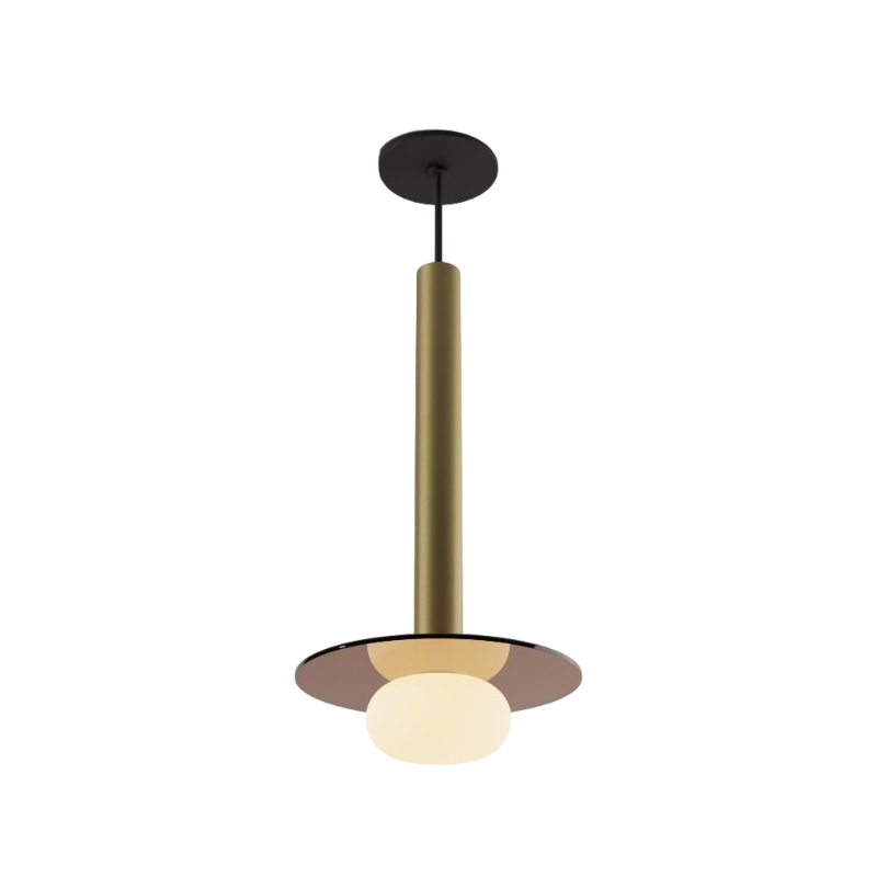 Koncept CMP-S1-S-16 Combi LED Pendant, Glass Plate with Frosted Glass Ball