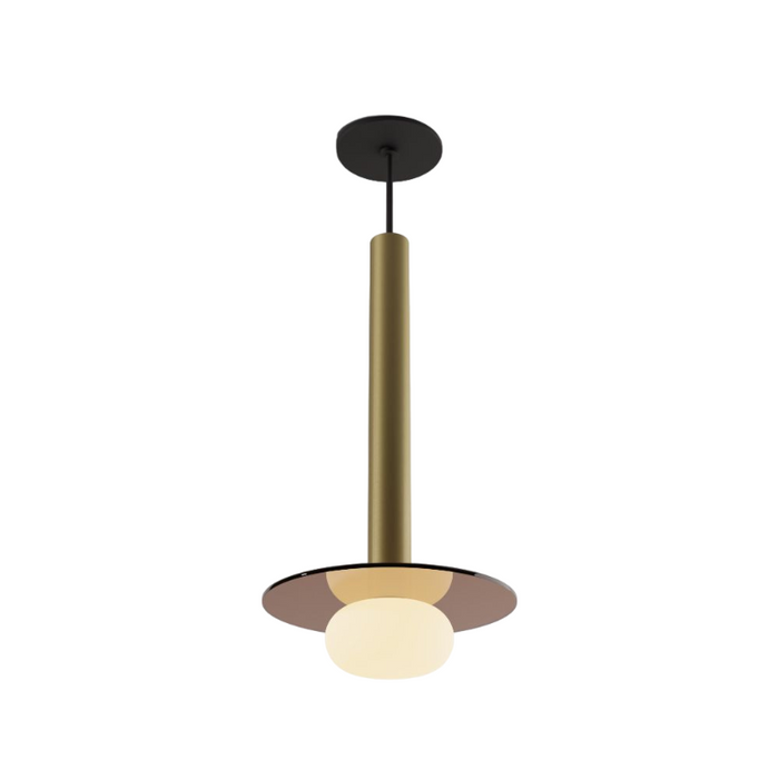 Koncept CMP-S1-S-16 Combi LED Pendant, Glass Plate with Frosted Glass Ball