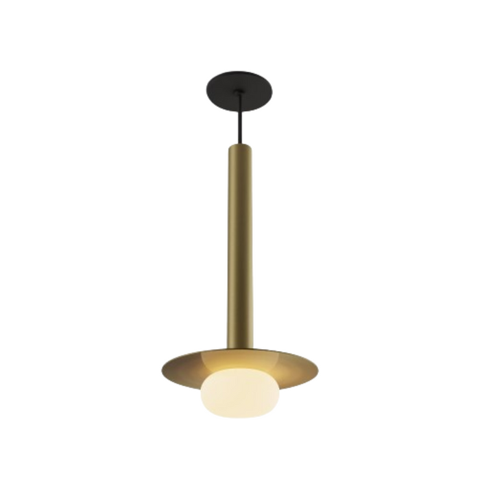 Koncept CMP-S1-S-16 Combi LED Pendant, Metal Plate with Frosted Glass Ball