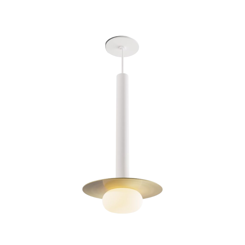 Koncept CMP-S1-S-16 Combi LED Pendant, Metal Plate with Frosted Glass Ball