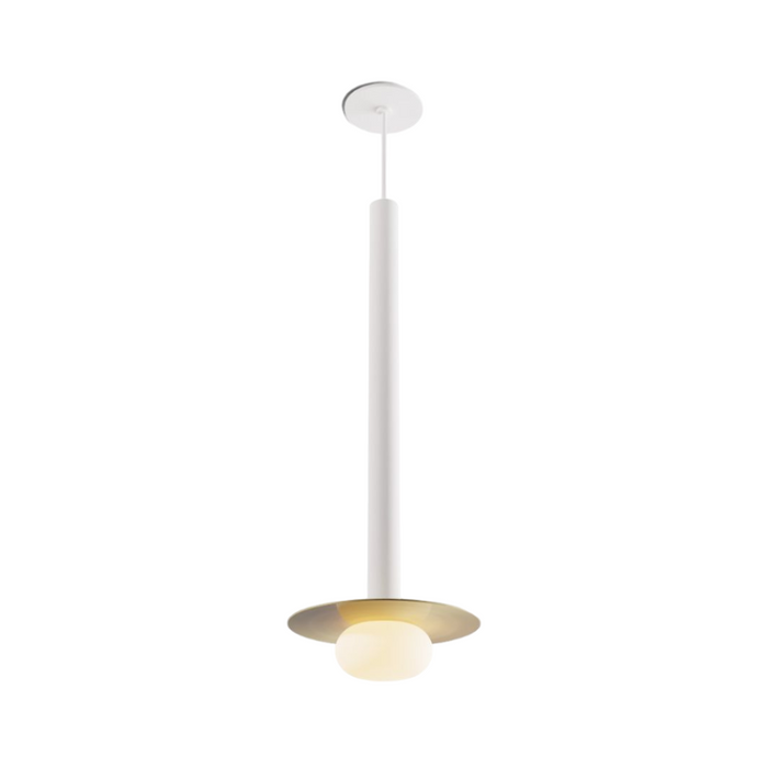 Koncept CMP-S1-S-24 Combi LED Pendant, Metal Plate with Frosted Glass Ball