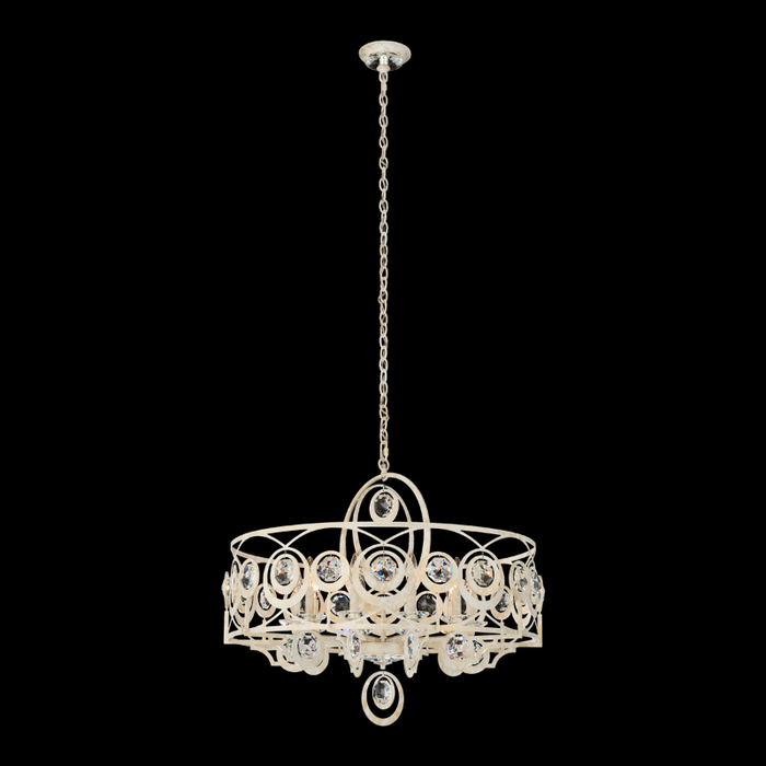 Schonbek S10510 Gwendolynn 10-lt 34" Chandelier - White Gold