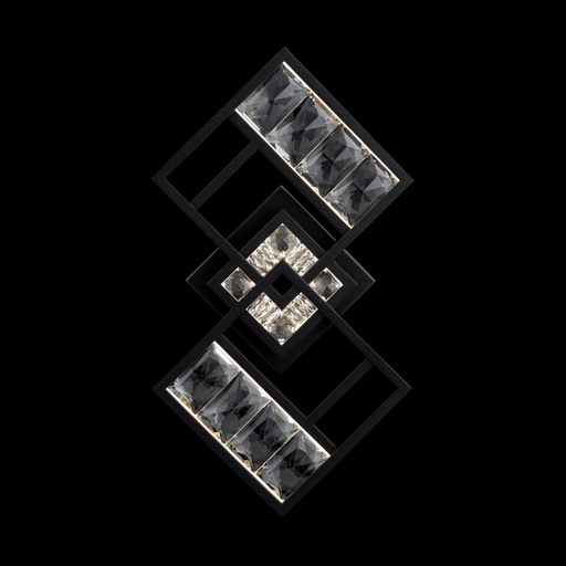 Schonbek S23518 Diamonta 3-lt 18" Tall LED Wall Sconce, CCT Selectable - Black