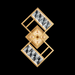 Schonbek S23518 Diamonta 3-lt 18" Tall LED Wall Sconce, CCT Selectable - French Gold
