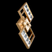 Schonbek S23518 Diamonta 3-lt 18" Tall LED Wall Sconce, CCT Selectable - French Gold