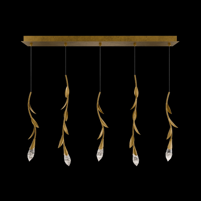 Schonbek S2405L Secret Garden 5-lt 40" LED Pendant - French Gold