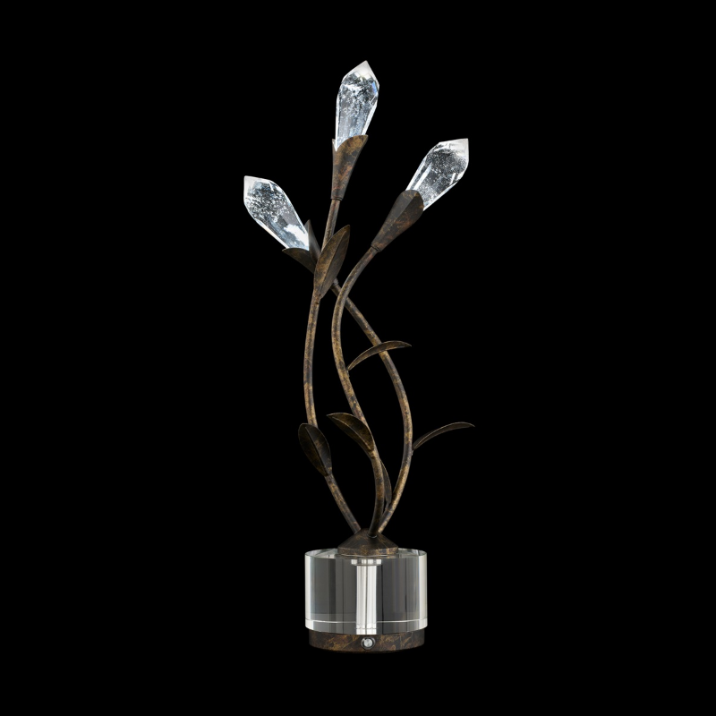 Schonbek S2407 Secret Garden 3-lt 25" Tall LED Table Lamp - Heirloom Bronze