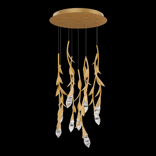Schonbek S2409 Secret Garden 9-lt 17" LED Pendant - French Gold