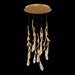 Schonbek S2409 Secret Garden 9-lt 17" LED Pendant - French Gold